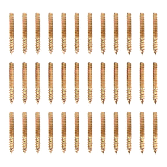Voiceine 1 Set 100Pcs Hanger Bolts Double Headed Bolts Self Tapping Screws (Colorful)