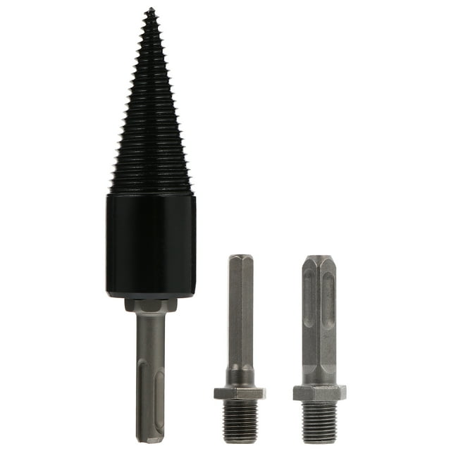 Voiceine 1 Set Wood Splitting Drill Bit High Steel Drill Screw Cone