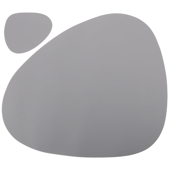 Voiceine 1 Set of Nordic Style Place Mat Household Dining Mat Convenient PU Mat Cup Coaster Kit