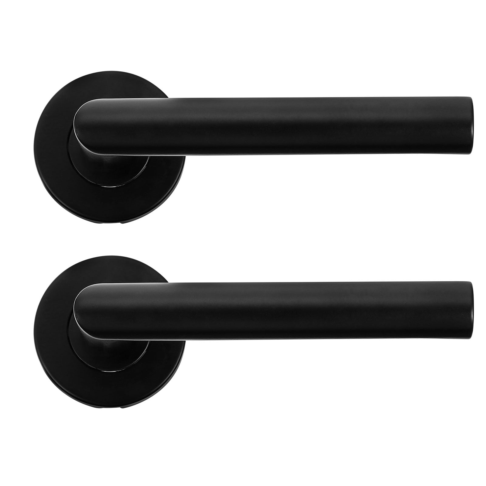 Voiceine 1 set of Stainless Steel Mute Door Locks Room Door Handle Lock