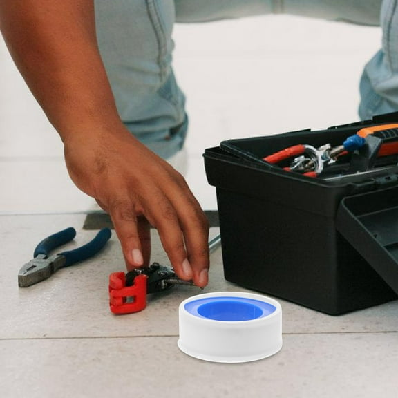 Voiceine 10 Rolls PTFE Tapes Plumbers Tape Industrial Thread Seal Tapes for Pipe Sealing