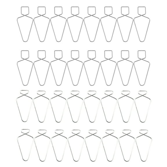 Voiceine 100pcs Metal Ceiling Hooks Automatic Elastic Hooks Multi-purpose Hooks