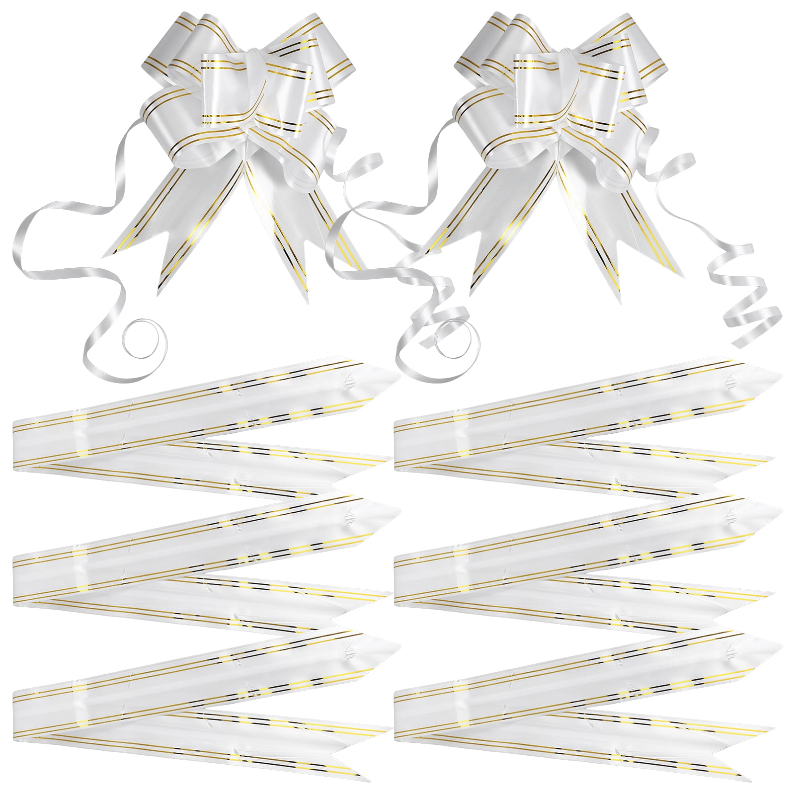 Voiceine 100pcs Pull Bows for Gift Wrapping Ribbon Pull Bows Gift