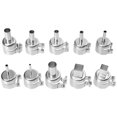 Voiceine 10Pcs Hot Air Soldering Welding Nozzles Hot Air Soldering