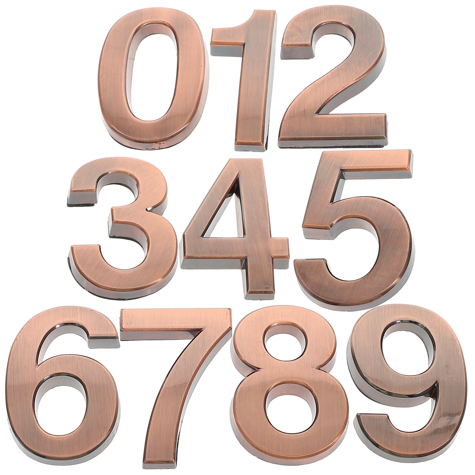 Voiceine 10pcs House Numbers Address Numbers Adhesive Door Numbers