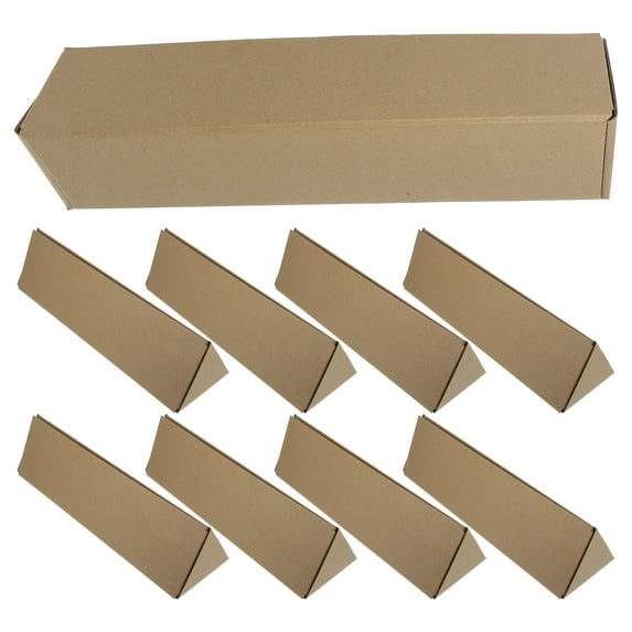 Voiceine 10pcs Mailing Tube Triangle Shape Shipping Box Drawing Storage Tube Drafting Storage Tube