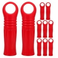 thumbnail image 1 of Masteelf Mop Handle End Cap Replacement Grips for Mop Handles Tube Tail Made of Plastic Red Color 10 Pieces, 1 of 11