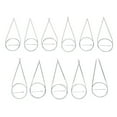 Voiceine 11 Sets of 80cm Professional Plastic Tube Circular Knitting