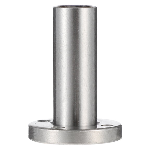 Voiceine 1pc LMF8LUU Extra Long Round Linear Bearing Nickel Plating Flange Linear Bearing