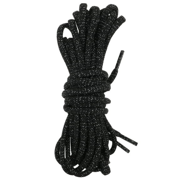 Voiceine 2 Pair Reflective Round Shoe Laces Glow In The Dark Replacement Shoe Laces For Sports Hiking Boots Sneaker Running Shoes