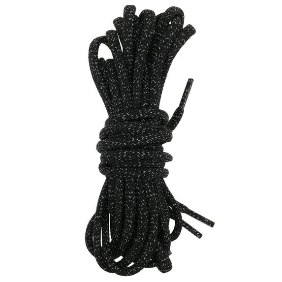 Voiceine 2 Pair Reflective Round Shoe Laces Glow In The Dark Replacement Shoe Laces For Sports Hiking Boots Sneaker Running Shoes