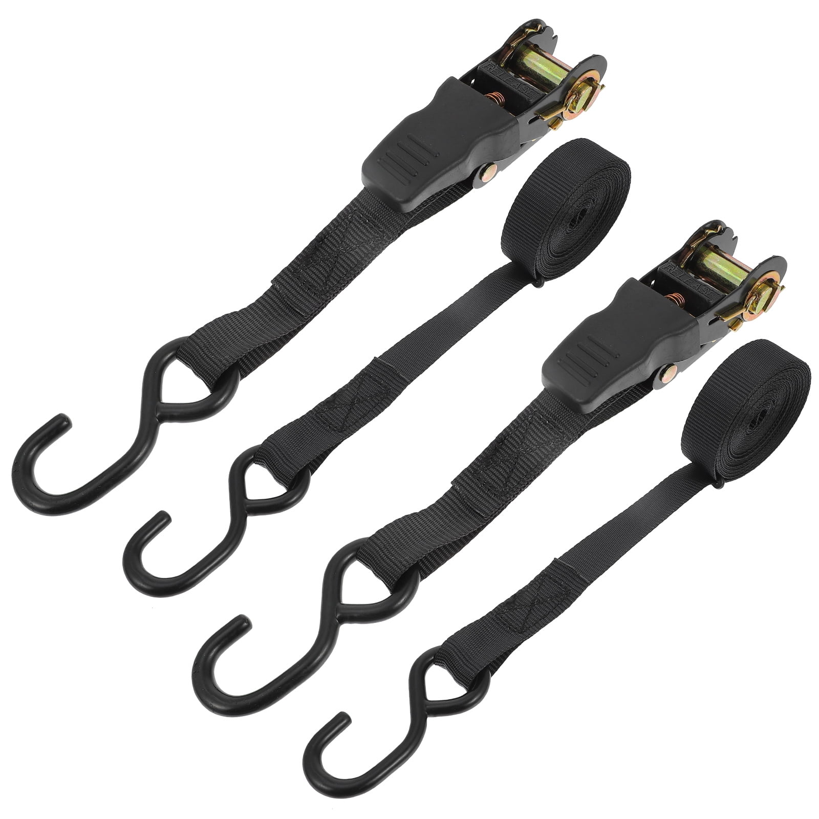 Voiceine 2 Sets Car Cargo Binding Belts Luggage Binding Straps