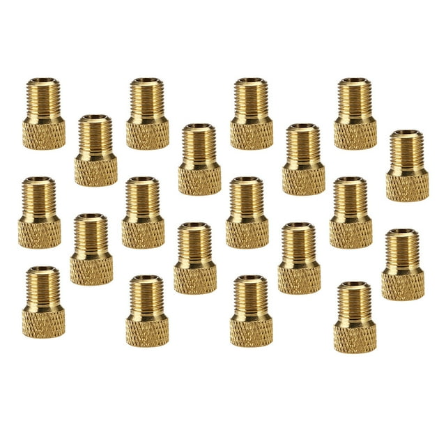 Voiceine 20pcs Useful Bike Tire Adapter Bike Type Adaptor Inner Tubes Pump France US Mouth
