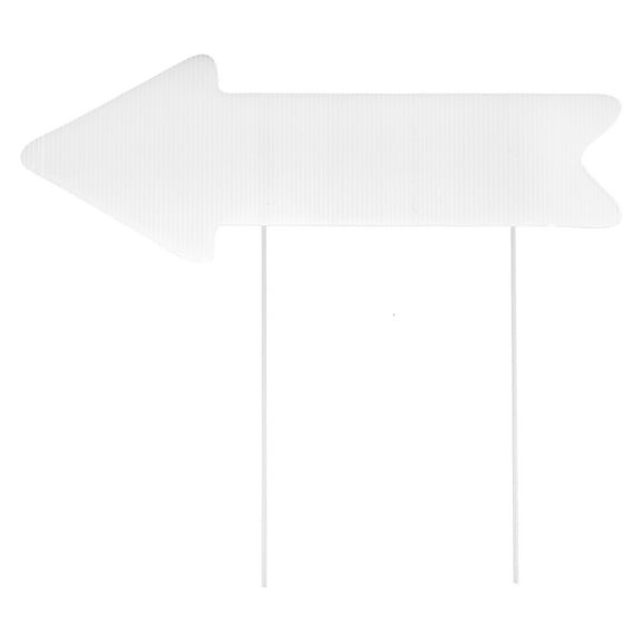 Voiceine 2pcs Diy Blank Arrow Signs With Stakes For Garden Wedding Party Directional Yard Sign Wedding Sign Writable Blank Yard Sign