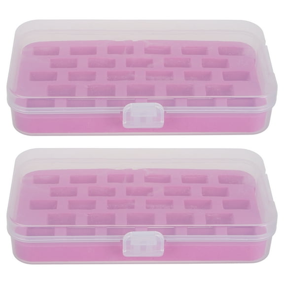 LOLIPPYY Rosy Bobbin Holder Set, 2 Pieces, Compact Sewing Organizer 6.88 x 3.93 x 1.38 Inches