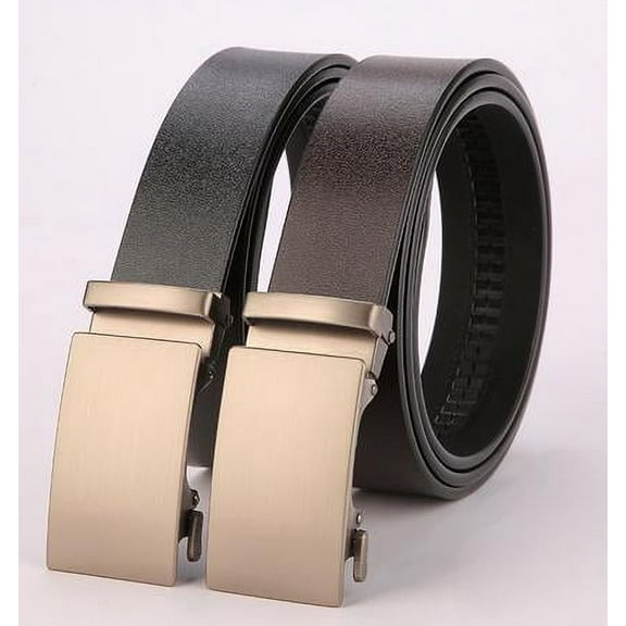 Voiceine 2pcs Ratchet Belt Buckle Belt Adjustable Ratcheting Belt Trouser Waist Belt Work Belt Slide Belt Men Apparel Accessories