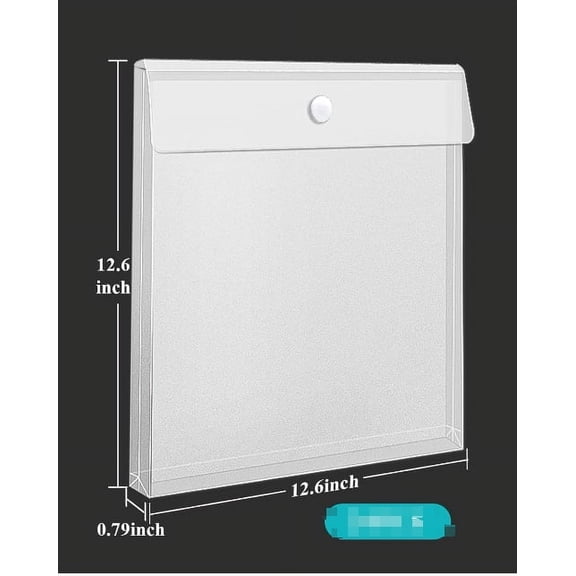 LOLIPPYY Set of 3 Transparent Plastic Document Organizers with Expandable Poly Envelopes for Office and School Use