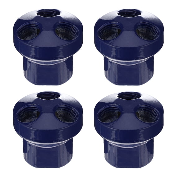 LOLIPPYY 4Pcs Air Distribution Adapters Aluminum 3 Way Splitter Manifold for Machines