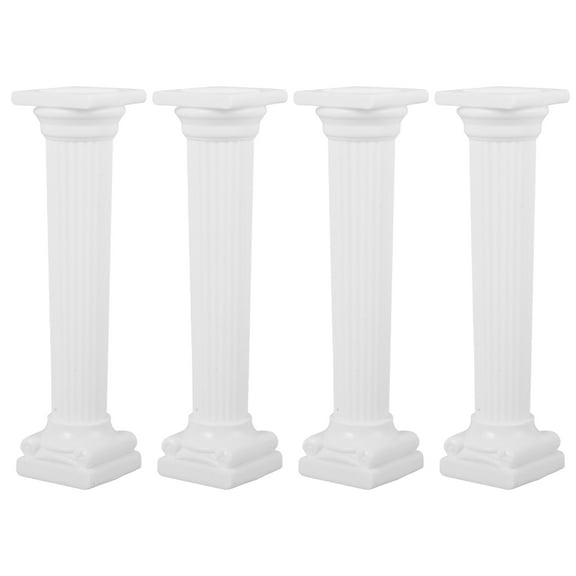 Masteelf 4Pcs Roman Column Pillars for Cake Decor Statue