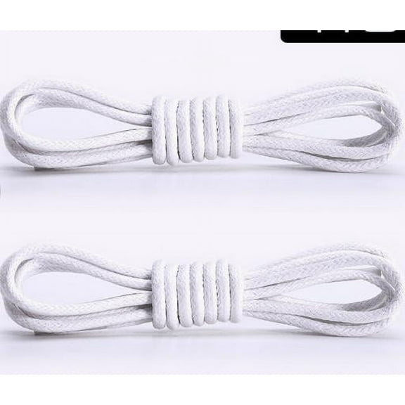 Voiceine 4pcs Heavy Duty Round Waxed Shoelaces for Men’s Dress Shoes and Boots Replacement Shoe String Round Shoe Laces Thin Lace for Boot