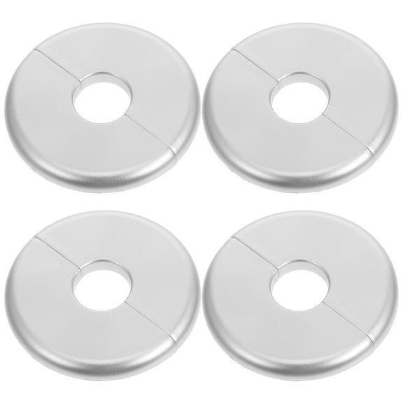 Voiceine 4pcs Pool Ladder Plate Cover Round Shielding Cover Inground Pools Water Pipe Cover Pool Ladder Parts Protective Wall Split Flange Pool Handrail Covers
