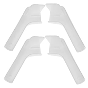 LOLIPPYY 4Pcs Rv Roof Gutter Spouts White Rainwater Gutters Easy Install with Durable Material