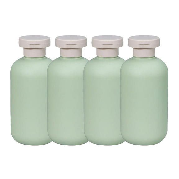 Voiceine 4pcs Shampoo Conditioner Bottles Soap Dispenser Bathroom Travel Empty Shampoo Bottles 200ml