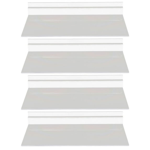 Voiceine 4pcs Wall Retail Display Shelves Slatwall Shoe Shelf for Home Shoe Stores