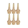 Voiceine 6 Pcs Brass Fountain Nozzle Adjustable Direction Jet Water