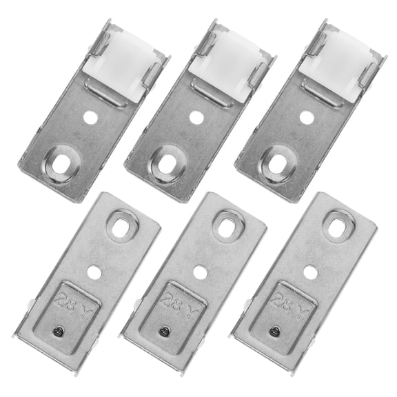 Voiceine 6pcs Curtain Installation Single Code Ceiling Drapes Ceiling Mount Installation Brackets Code Curtain Tops Mounting Code Blind Installation Tool Silver