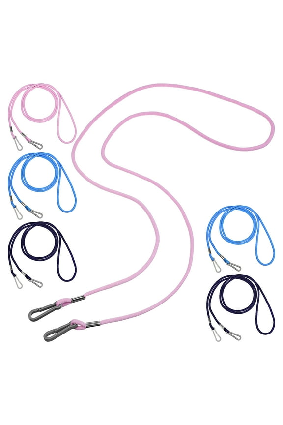 6pcs Skiing Mitten Clips Soft Glove Straps Stylish Glove Straps for Kids Mitten Clips with Lanyard Essential for Skiing and Outdoor Play