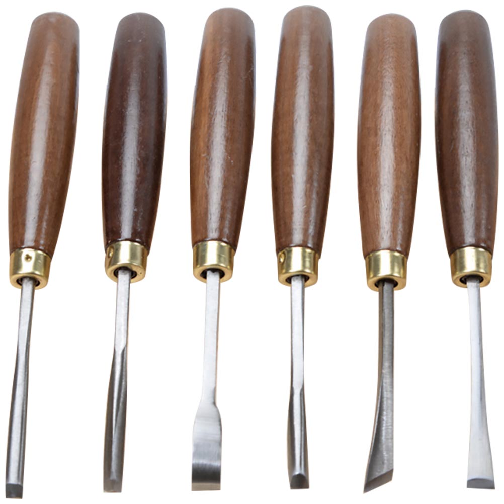 Voiceine 6pcs Wood Carving Chisels Set Carpenter Carving Chisel Kit