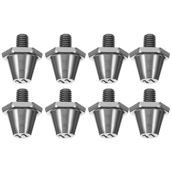 LOLIPPYY 8Pcs Running Shoe Spikes Black Needle Shape for Outdoor Sprinting