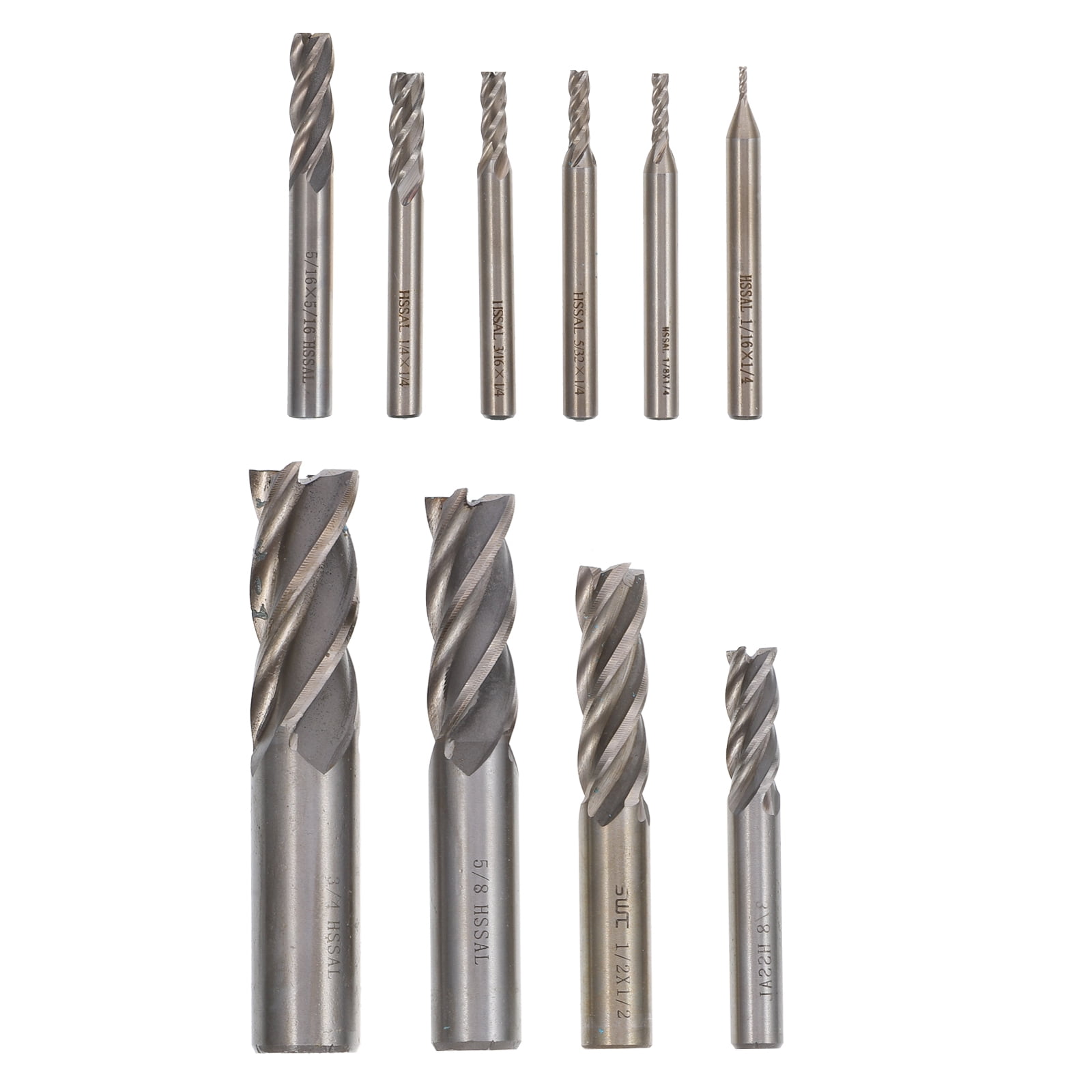Voiceine 9pcs Milling Bit Engraving Milling Tool Milling Cutter Tool Carbide Drill Bits