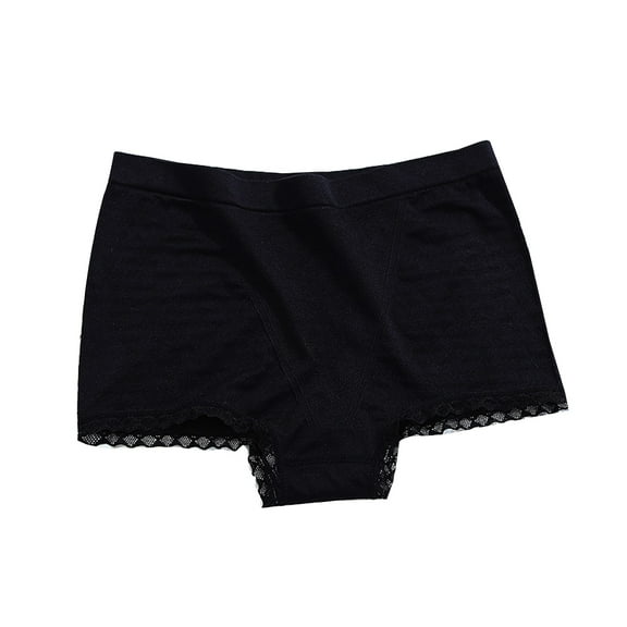 Voiceine Black Fashion Women Panties Elastic One Size Underpant Middle Waist Briefs Stretchy Underwear