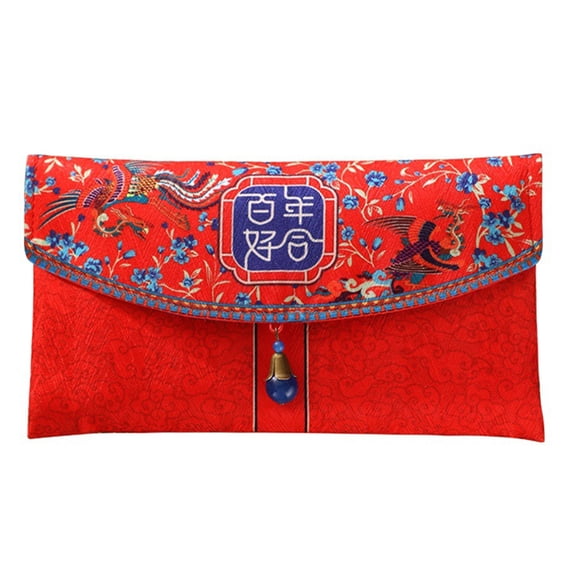LOLIPPYY Envelopes For Weddings Cash Traditional Chinese Style Blue 1Set