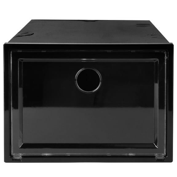 Voiceine Drop Front Shoe Box Stackable Shoe Organizer Shoe Containers Shoes Display Storage Case Bin for Closet 34x18x25CM Black