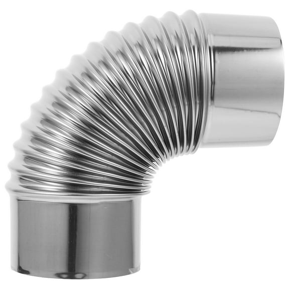 Voiceine Elbow Pipe 90 Degree Chimney Stainless Steel Flue Outdoor Camping Wood Stove stove heating exhaust duct