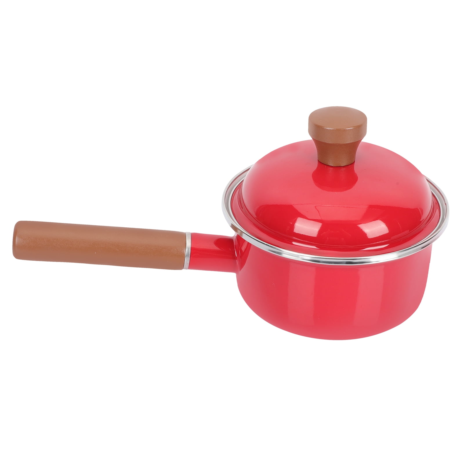 Voiceine Enamel Milk Pot Home Cooking Pot Heatresistant Baby Food Pot