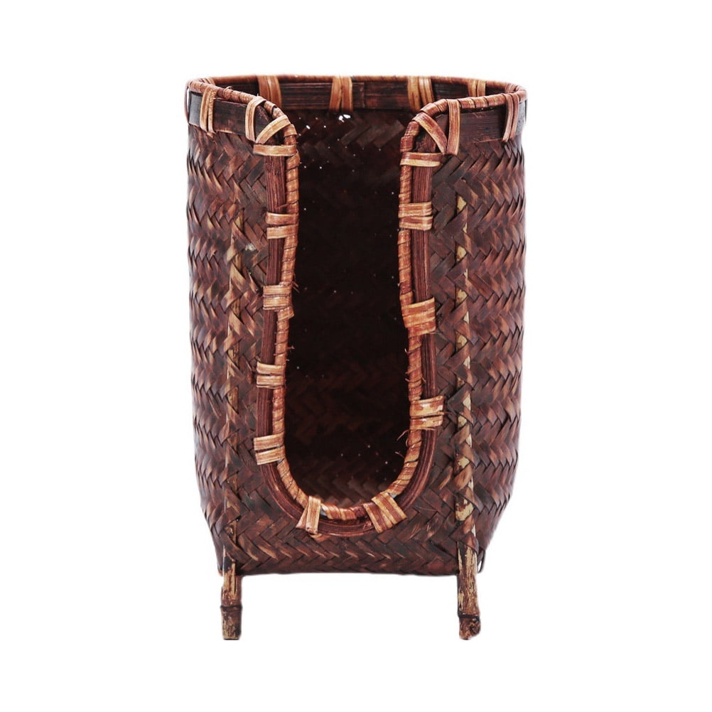 Voiceine Home Bamboo Weaving Cup Container Vintage Creative Tea Cup