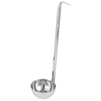 Voiceine Kitchen Ladle Spoon Stainless Steel Soup Ladle With Hook Hangable Soup Ladle Sauce Ladle Stirring Spoon For Kitchen Restaurant Home