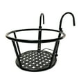 Voiceine Railing Planter Metal Hanging Basket Metal Hanging Plant Stand