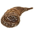 Voiceine Rattan Cow Horn Shaped Storage Basket Storage Basket Bread