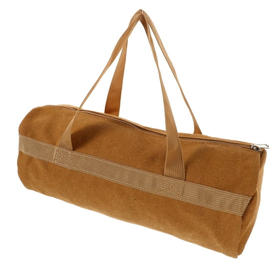 Voiceine Tent Pegs Storage Bag Multifunctional Canvas Tool Bag For Camping Portable Tent Stakes Bag Handheld Tent Pegs Bag Outdoor Tent Stakes Storage Bag