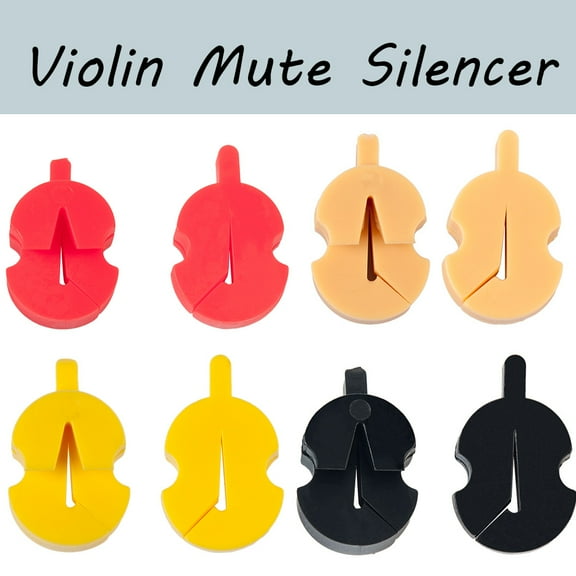 Voiceine Tourte Style Rubber Mute Ultra Practice for Quiet Practice Sessions Portable Tourte Style Violin Practice Mute Rubber