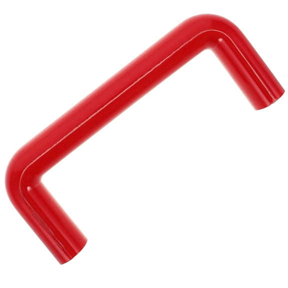 Voiceine U Shape Insulation Pull Handle M8 Cabinet Handles Screen Door Handle Heavy Duty Red Oven Door Replacement Handle for Kitchen 120mm Hole Centers