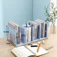 thumbnail image 1 of Voiceine Vertical File Holder and Book Organizer Shelf for Office Desk, Table, and Bookshelf - Book End Storage Solution, 1 of 10