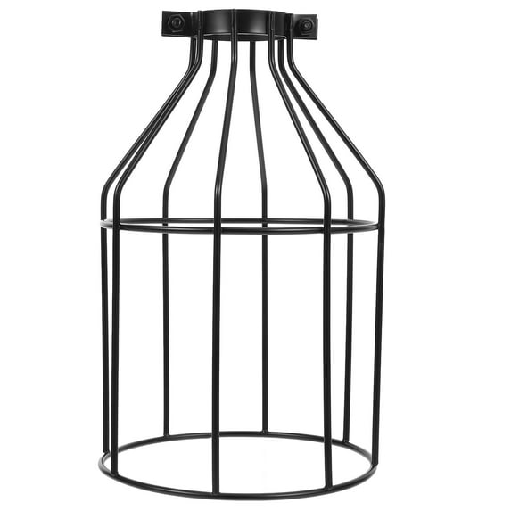Voiceine Wire Lamp Shade Industrial Style Light Cage Metal Guard Vintage Lamp Holder Cover for Pendant String Lights Bulb Chandelier Ceiling Fixture