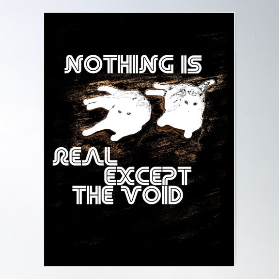 Void Kitties Poster Wall Art, Modern Wall Decor For Living Room Bedroom, 12x18 UNFRAMED