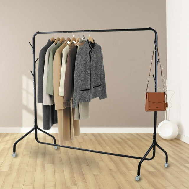 Voilamart Heavy Duty Clothing Garment Rack Commercial Rolling Clothes